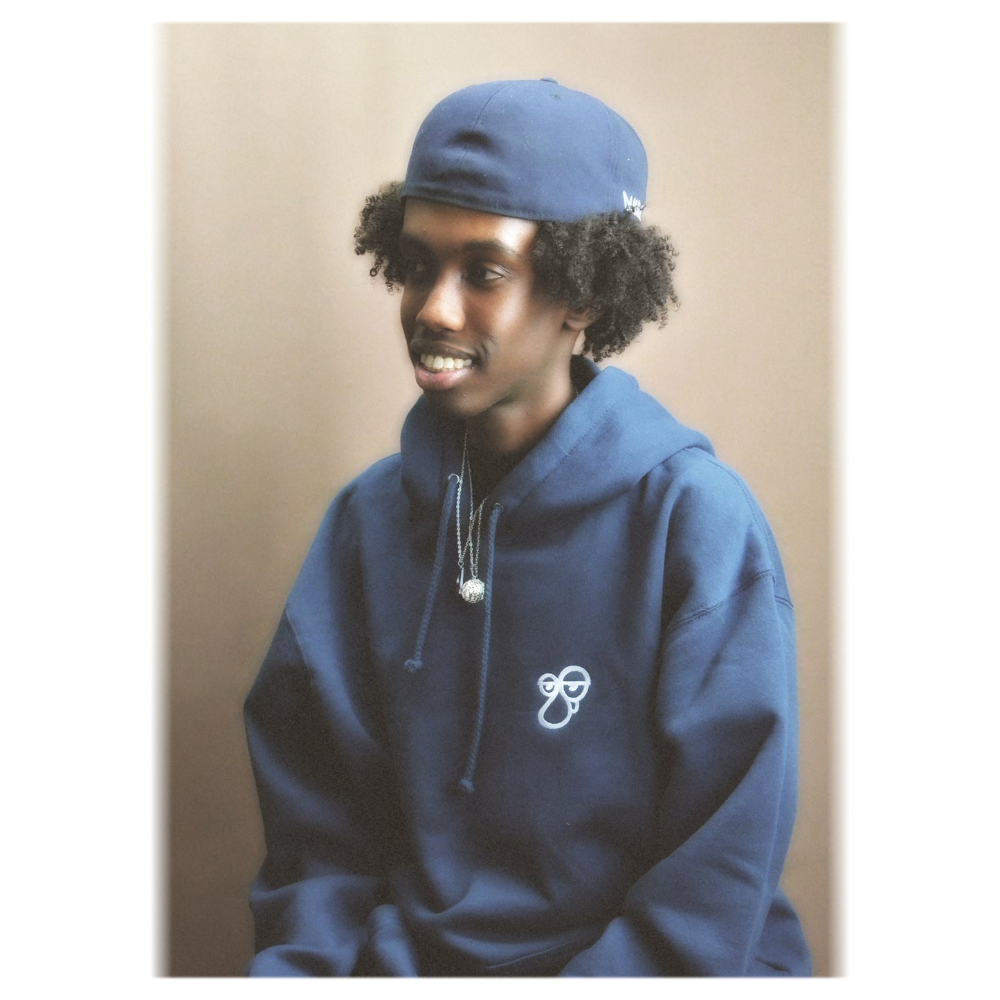 Killroy Logo Embroidered Hoodie - Navy Blue