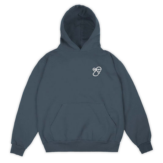 Killroy Logo Embroidered Hoodie - Navy Blue