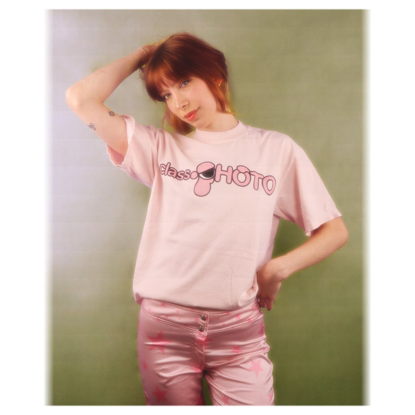 Kilroy Text Logo Tee - Light Pink