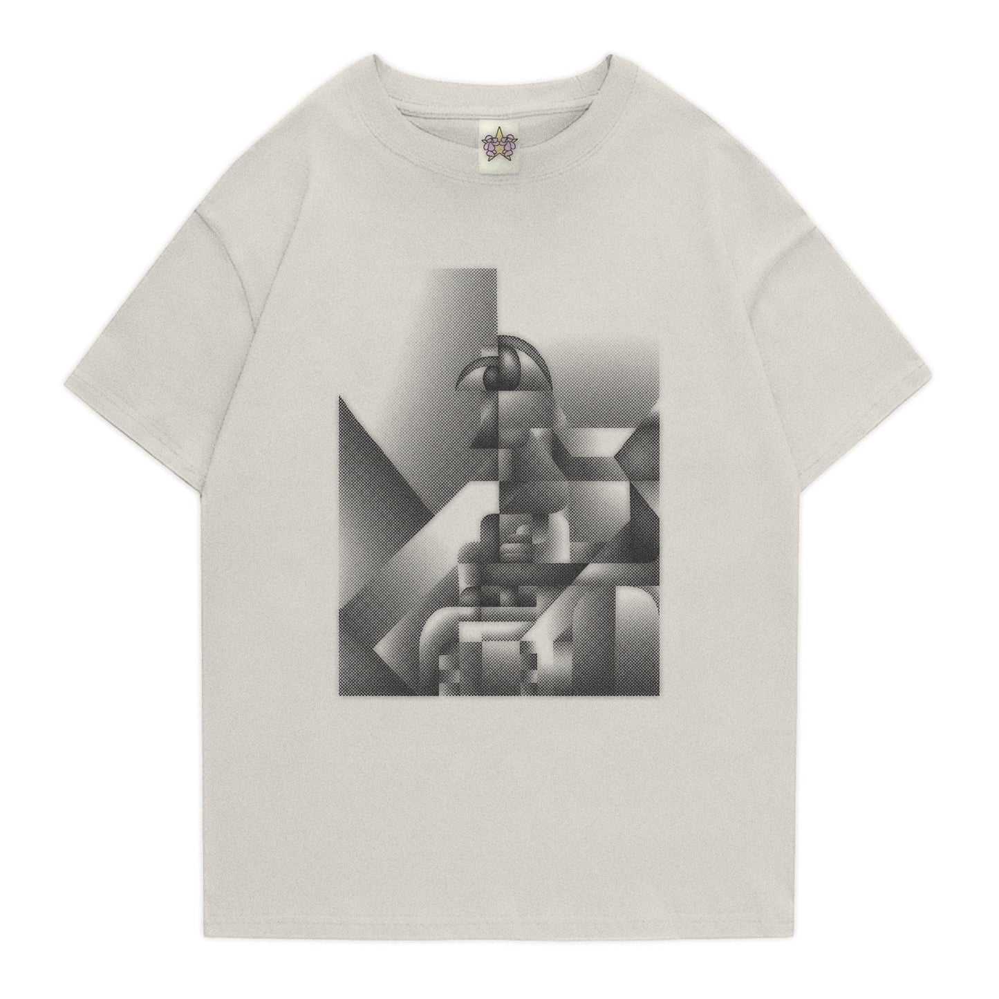 Sitting Man Tee - Cream